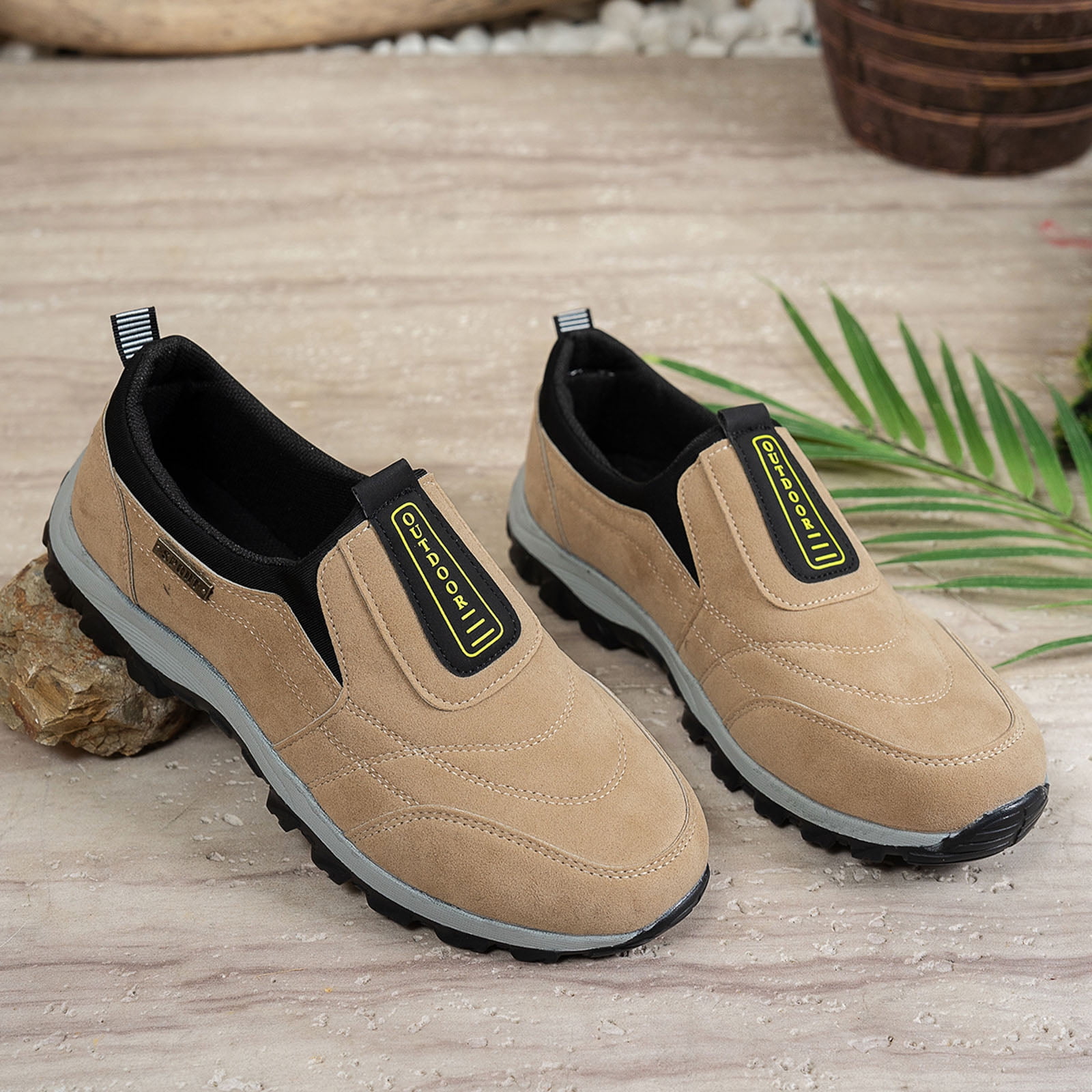 YLYL Women's Men's Orthopedic Shoes Arch Support Slip on Waterproof Lightweight Outdoor Hiking Walking Shoes