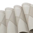 thumbnail image 3 of Unique Bargains 4 Pcs Blocks Pattern PET Heat Resistant Washable Placemats Khaki, 3 of 6