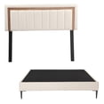 thumbnail image 1 of Recámara Queen Size Trinity Ventur Crema con Cabecera + Base Cama Slim, 1 of 8