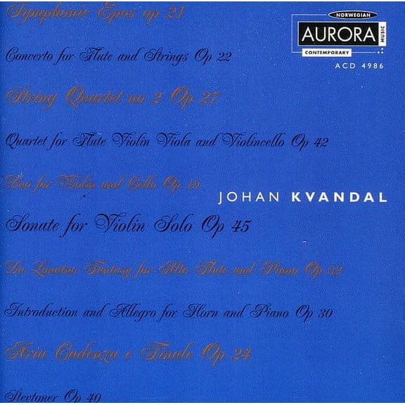Johan Kvandal - Symphonic Epos - Classical - CD