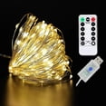 thumbnail image 3 of Guirnalda de luces LED navideñas con control remoto y USB, ideal para bodas, fiestas y decoración del hogar., 3 of 4