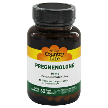 Country Life - Pregnenolone 30 mg. - 60 Vegetarian Capsules