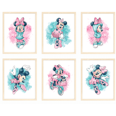 Nistio Minnie Mouse 8" x 10" Art Print