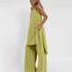 thumbnail image 5 of Conjunto de Pantalones Cortos de Verano con Cuello en V, Blusa sin Mangas Y Pantalones de Bolsillo Sueltos, Traje Casual de 2 Piezas para Mujeres, Conjunto de Mezcla de Algodón de Lavado a Mano, 5 of 9