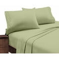 thumbnail image 4 of Branch 1800 Series Egyptian Comfort Embroidered 4 Piece Sheet Set (Full, Sage), 4 of 4
