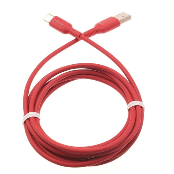 Red 6ft USB-C Cable for Google Pixel 5a 5G,5,4a,4,XL,5G Phones - Charger Cord Power Wire Type-C Fast Charge Sync