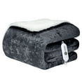 thumbnail image 2 of CazToi Electric Heated Throw Blanket 50x60 Inch Fast Heating Sherpa with Heat & Timer Settings, 2 of 12