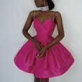 thumbnail image 4 of Women's Casual Dress for Women Solid Sleeveless Patchwork Long Skirt Fashionable and Comfortable Style for Everyday Wear Pink S, 4 of 8