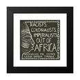 thumbnail image 2 of Rachael Romero 12x12 Black Modern Framed Museum Art Print Titled - Racists, Colonists, Imperialists, Out of Africa (1976), 2 of 5