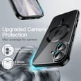 thumbnail image 5 of JETech Magnetic Case for iPhone 17 6.3-Inch, Full Camera Lens Protection, Compatible with MagSafe, Soft Electroplated TPU Frame with Hard Clear PC Back, Shockproof Phone Cover (Black), 5 of 5