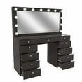 thumbnail image 5 of Boahaus Orla Black Vanity Desk with 11 Drawers and Crystal Knobs, 5 of 7