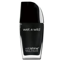 wet n wild Wild Shine Nail Color, Black Crème