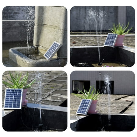 Small Type Landscape Pool Garden Fountains 9v 2w Solar Power