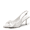 WHITE, variant on DREAM PAIRS Women’s Slingback Pumps, 3-Inch Stiletto High Heels with Bow, Closed Toe Satin Dress Shoes for Wedding & Work