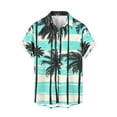 thumbnail image 2 of Xixinqiwan Men's Button Shirt,Mens Hawaiian Button Shirts Casual Tropical Short Sleeve Beach Clothes Printed Vacation Resort Clothes, 2 of 7