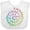 AA-White, variant on Inktastic Pi Day Pi Numerals in Rainbow Spiral Boys or Girls Baby Bib