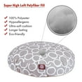 thumbnail image 3 of Majestic Pet Fusion Round Dog Bed Cotton Twill Removable Cover Gray Large 42 x 42 x 5, 3 of 6