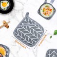 thumbnail image 1 of 4pcs Potholders Anti-heat Rectangular Pad Insulation Cloth Washable Stove Oven Mitts Resistant Take Gloves Kitchen Accessory Gadgets Washable, 1 of 9