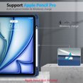 thumbnail image 3 of Fintie SlimShell Case for iPad Air 11-inch M3 (2025) / M2 (2024), iPad Air 5th (2022) / 4th Generation (2020) 10.9 Inch - Flexible Soft-Touch TPU Cover with Built-In Pencil Slot, Navy, 3 of 9
