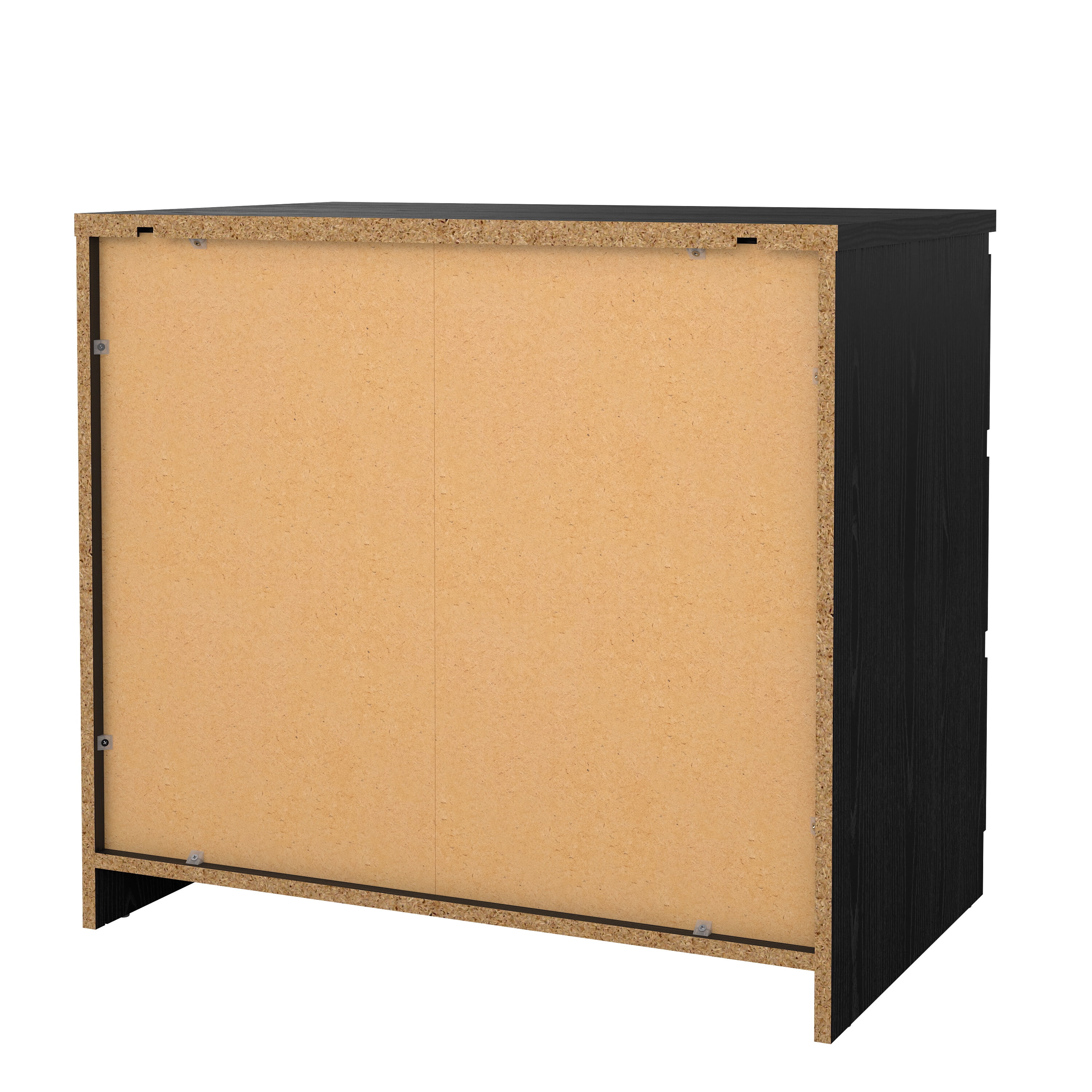 Tvilum Scottsdale 3 Drawer Chest Dresser for Adults, Black Woodgrain
