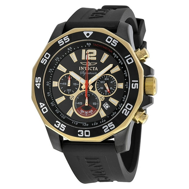 Også hav det sjovt bilag Invicta Men's Signature II Chronograph Nautical Black Dial Watch 7434 -  Walmart.com