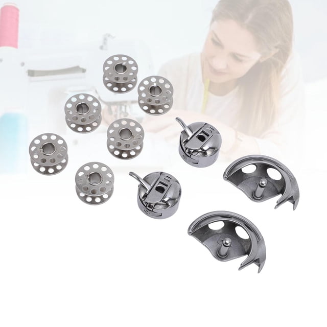 Bobinas Caja De Bobina Gancho De Lanzadera, Bobinas Brillantes Para Máquina De Coser Caja De Bobina Gancho De Lanzadera Aumenta La Eficiencia Universal Para Remendar Ropa
