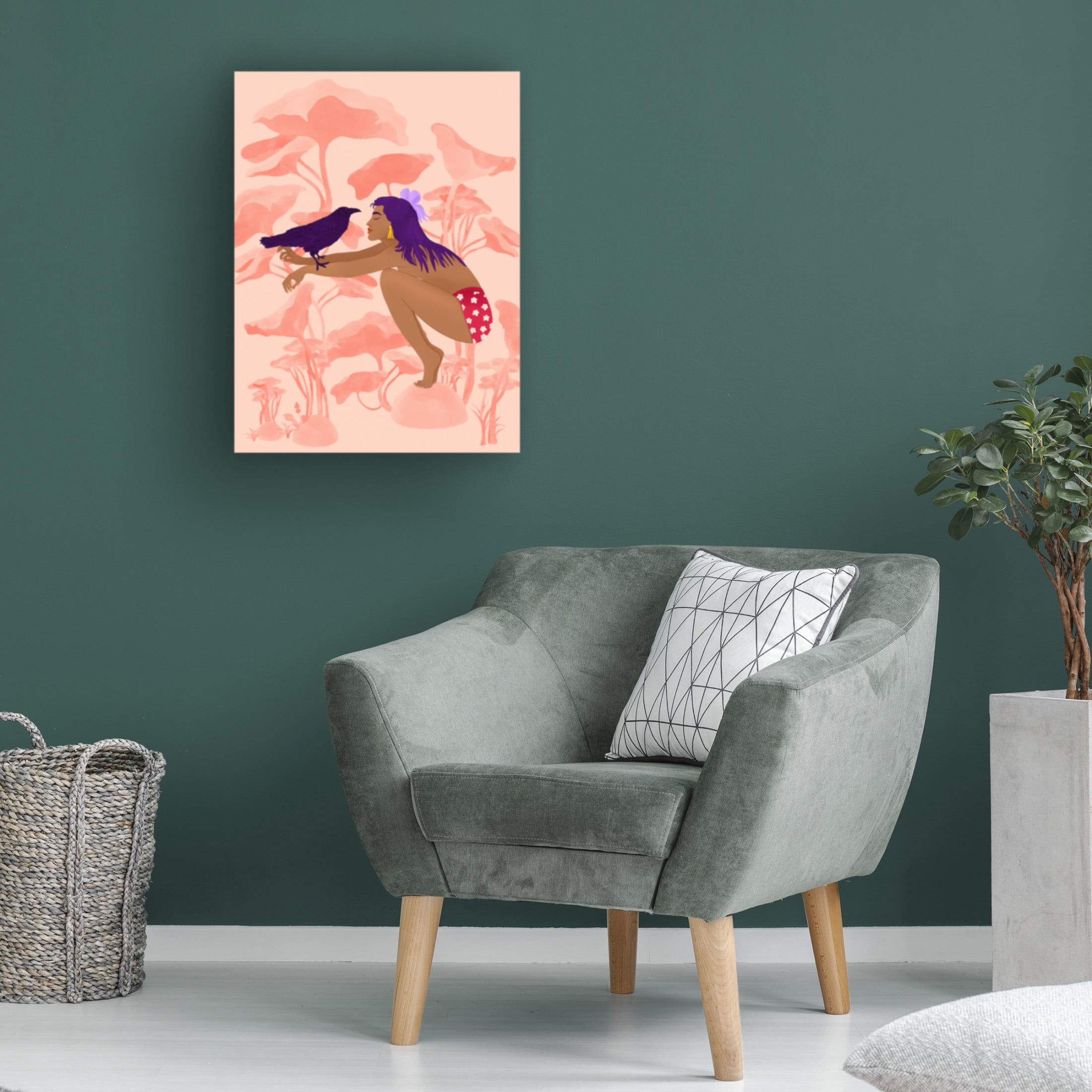 Trademark Fine Art Jota de jai Raven Canvas Wall Art