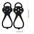 thumbnail image 4 of Xihbxyly Calzado con Tacos para Nieve, Cubrebotas con Clavos Antideslizantes, Crampones para Hielo, Equipo para Senderismo y Esquí, Artículos Esenciales para Trekking, Imprescindibles para Aventuras, 4 of 7