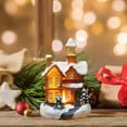 thumbnail image 2 of BSJJY Christmas Village Houses Battery Operated,Christmas Village Building Light Up,Christmas Decoration Resin House,LED Christmas Village Scene,Christmas Desktop Decorations,Style B,1PCS, 2 of 7