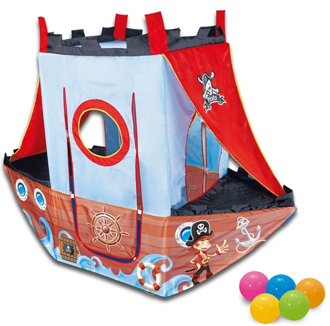Girls Boys Pirate Themed Play Tent for Kids Children Indoor & Outdoor Play 