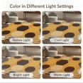 thumbnail image 7 of ODIKA 8'x10' Washable Area Rug Durable, Non-Slip Patchwork Bordered Mosaic Field Abstract Inspired Spotted Tricolor Refined for Living Room, Under Sectional, Family, 7 of 7