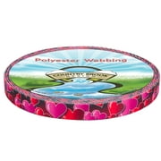 Country Brook Design - Romantic Hearts Polyester Webbing (5/8 Inch, 50 Yards)