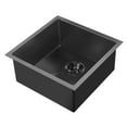 thumbnail image 4 of Whitehaus Collection  Noah Plus Under Mount Kitchen Sink Black Brushed, 4 of 5