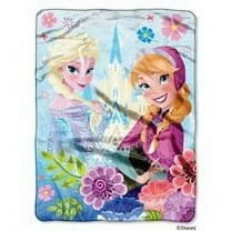 Disney Frozen Floral Fjord 46" x 60" Micro Raschel Throw, 1 Each