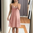 thumbnail image 2 of SHTXOZHI Women's Nightgown Sleeveless V Neck Pajama Dress Nightdress Chemise Sleepwear, 2 of 8