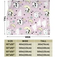 thumbnail image 4 of Panda Blanket,Flannel Warm Cozy Panda Blankets Comfortable Soft Throw Blanket, for Couch Bed or Travel,Birthday Gifts for Girls Kids Adult 60"X80"(Pink)\u2026, 4 of 6