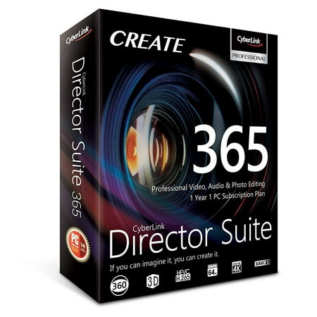 Cyberlink DRS-E000-RPO0-00 Director Suite 365 Professional Video, Audio & Photo Editing