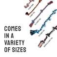 thumbnail image 4 of Mammoth Flossy Chews Extra Large 36 Inch 5 Knot Cottonblend Tug Rope Dog Toy, Durable Rope Chew Toy for Large Dogs Over 80 lbs, Assorted Colors, 4 of 9