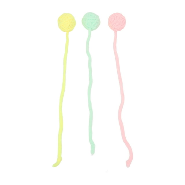 Bolas peludas para gatos, 3 bolas de peluche para gatos, bolas de juguete de peluche para gatitos, juguetes interactivos para gatos, resultados impresionantes