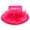 Fuchsia, variant on ChicHeadwear Church Tea Party Organza Floral Sun Hat - White