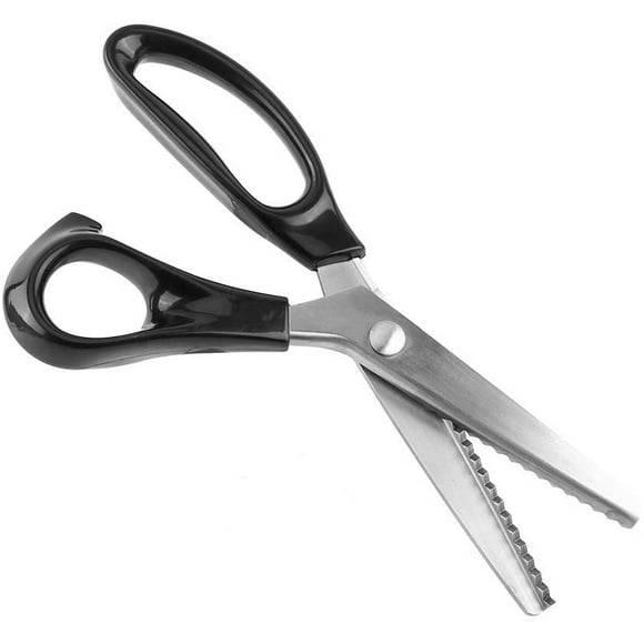 Pinking Shears, 9inch Stainless Steel Triangle Edge Pinking Scissors Sewing Clipper for Fabric Decoration(5mm)