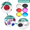 thumbnail image 3 of Miangastore Compact Design Mirror Portable Silver Metal 6Pack 2.8x2.8in, 3 of 8
