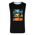 thumbnail image 4 of Cmfcve Men's Graphic Tank Top Crew Neck Sleeveless Gym Tank Top Loose Elastic Muscle Tank Top, 4 of 5