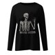 thumbnail image 4 of Blusa de manga larga con cuello redondo y estampado de calavera a la moda para mujer Pompotops  gfhjh16953, 4 of 6