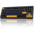 thumbnail image 1 of Restored AULA F87 Wireless Mechanical Keyboard, 75% TKL Custom Hot Swappable Gaming Keyboards with PBT Keycaps, Pre-lubed Greywood Switches, RGB Backlit Creamy Keyboard, 1 of 9