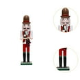 thumbnail image 6 of perfeclan Nutcracker Figurine Desktop Ornament Christmas Decoration Table Centerpiece Statue Sculpture for Festive Home Desktop Bedroom, 6 of 9