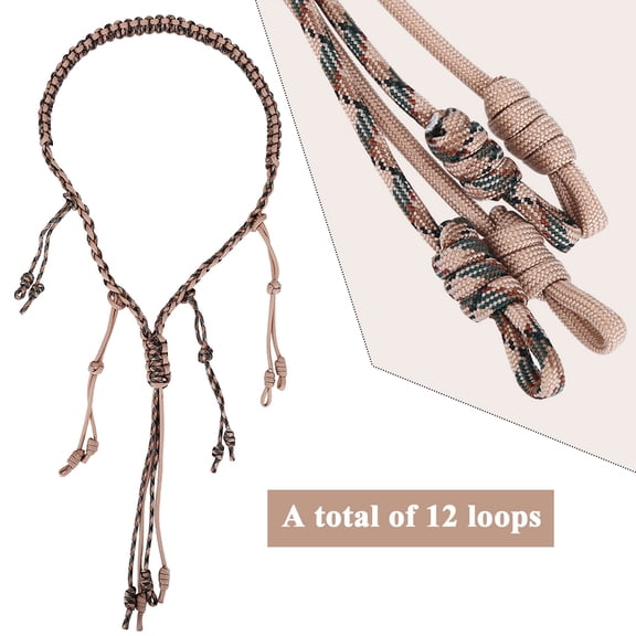 LYUMO 3Colors Portable Nylon Duck Goose Call Lanyard Braid Paracord for Outdoor Hunting, Hunting Lanyard,Duck Call Lanyard