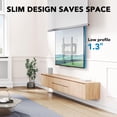 thumbnail image 4 of Pipishell Soporte de montaje en pared para TV inclinable con certificación UL de perfil bajo para la mayoría de televisores curvos planos LED LCD OLED 4K de 23 a 55 pulgadas de hasta 99 lb máx. VESA 4, 4 of 5