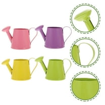 ROSENICE 4 pcs Children Garden Watering Can Kids Metal Watering Can Mini Watering Kettle