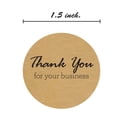 thumbnail image 2 of 500 Kraft Thank You For Your Business Stickers Labels Stickers Gift Tags Adhesive Stickers Roll, 2 of 9